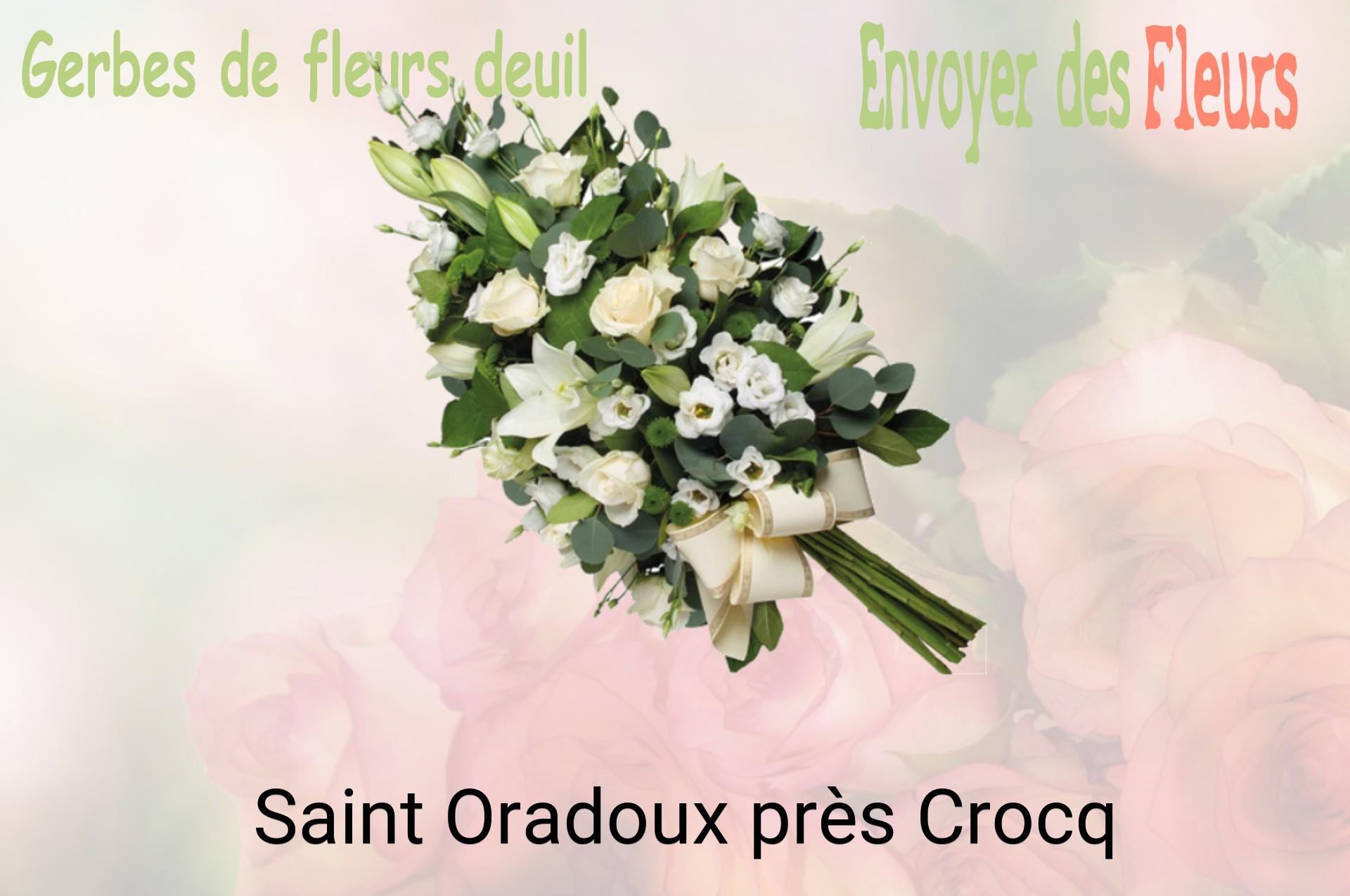 Gerbe de fleurs de deuil livrée à Saint-Oradoux-près-Crocq
